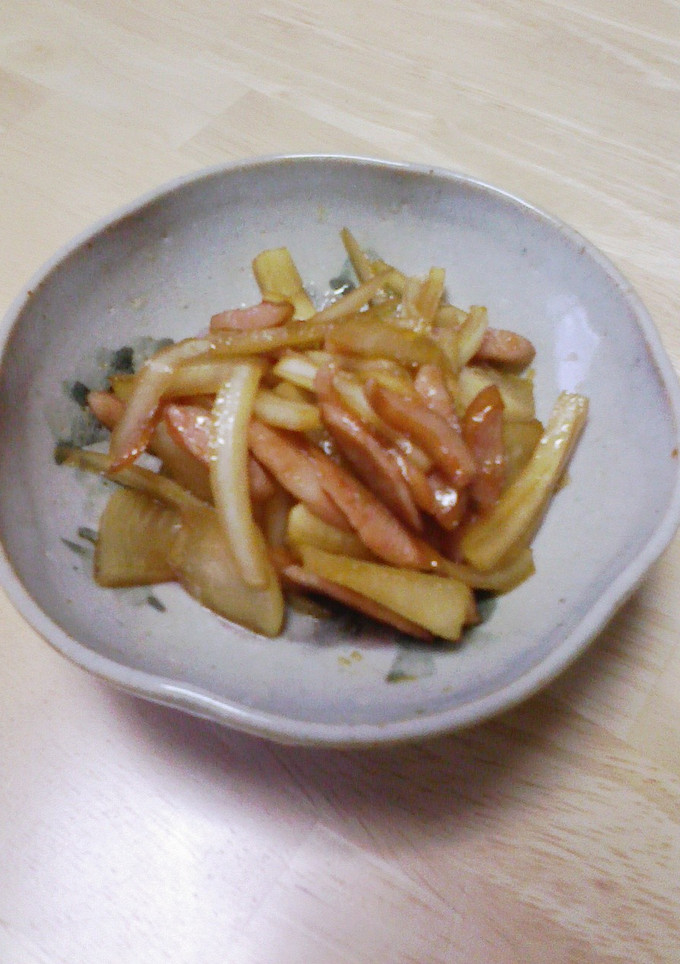 カブの皮炒め～ゆずこしょう風味～-レシピのメイン写真