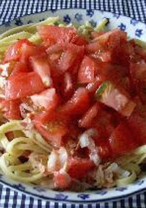 熟！トマトとツナのらくらくパスタ-レシピのメイン写真