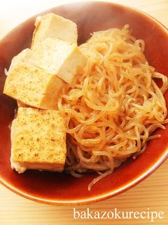 焼き豆腐と白滝の煮物-レシピのメイン写真