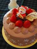 チョコづくしのクリスマスケーキ