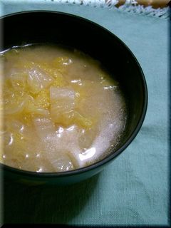 白菜のお味噌汁-レシピのメイン写真