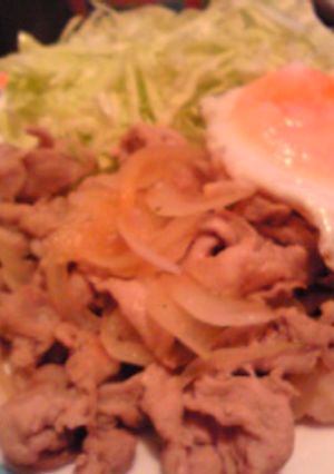 豚肉大好き☆塩にんにく炒め定食♪-レシピのメイン写真