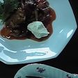 鶏もも肉のトマト煮サワークリーム添え