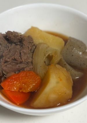 甘い!こんにゃく入りの肉じゃが-レシピのメイン写真