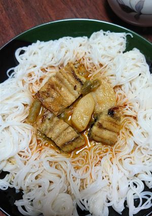 うなぎイエローカレー素麺添え-レシピのメイン写真