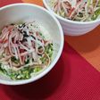 レンジで簡単!豆苗とカニカマの白和え