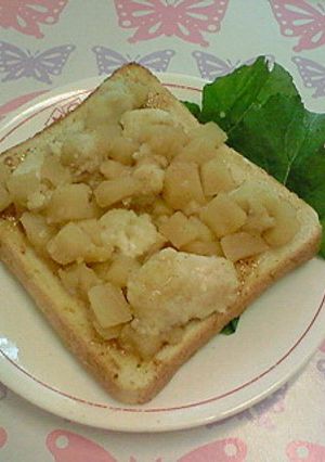 里芋とりんごのはちみつカレーマヨトースト-レシピのメイン写真