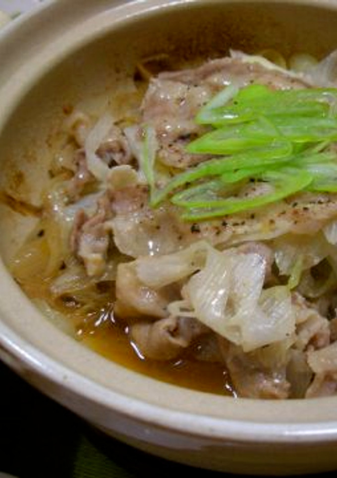 豚バラ肉と長ネギの蒸し鍋♪-レシピのメイン写真