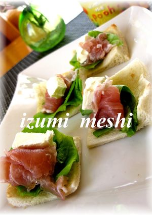 食パンでカナッペ♪-レシピのメイン写真
