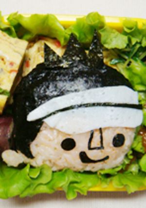 石川 遼くんのたらこおにぎり✿キャラ弁-レシピのメイン写真
