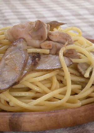 簡単手軽に♪鶏ごぼうの和風パスタ-レシピのメイン写真