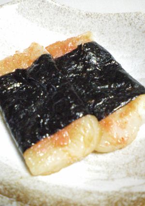 バター醤油で明太磯辺焼きもち-レシピのメイン写真