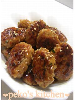 ✿つくねの照り焼き✿-レシピのメイン写真