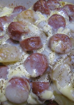 ウインナーとじゃがいものマヨチー焼き♥-レシピのメイン写真