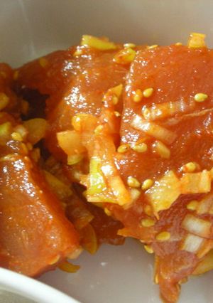韓国風マグロの漬け-レシピのメイン写真