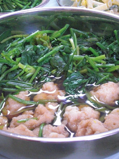 母の味!ほうれん草とえそ団子の煮食い-レシピのメイン写真