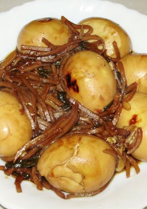 カレー味のしょうゆ煮玉子-レシピのメイン写真
