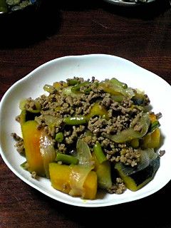 かぼちゃのそぼろ煮-レシピのメイン写真