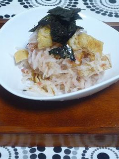味のりで大根梅サラダ♪-レシピのメイン写真