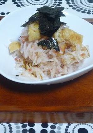 味のりで大根梅サラダ♪-レシピのメイン写真
