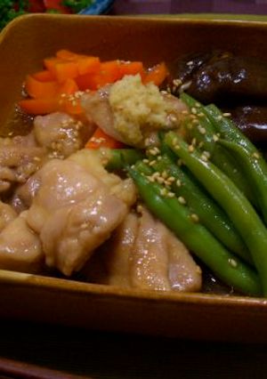 鶏肉と野菜の治部煮風(煮物)-レシピのメイン写真