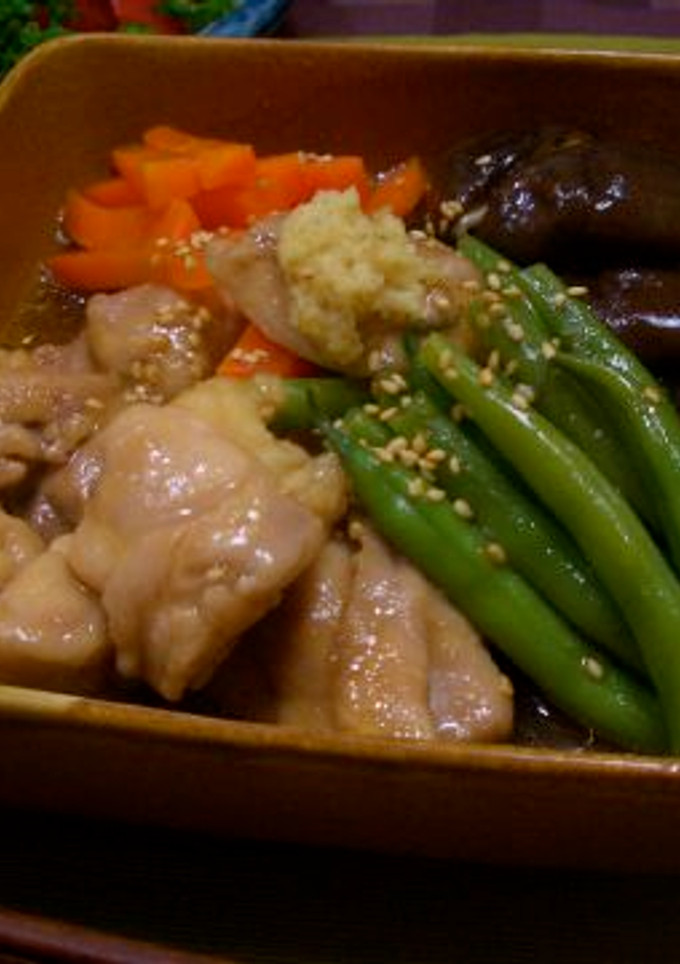 鶏肉と野菜の治部煮風(煮物)-レシピのメイン写真