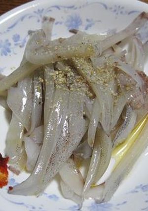 変わり☆イカ刺☆ごま油風味-レシピのメイン写真