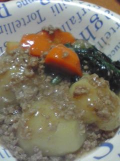 じゃがいものひき肉あんかけ-レシピのメイン写真