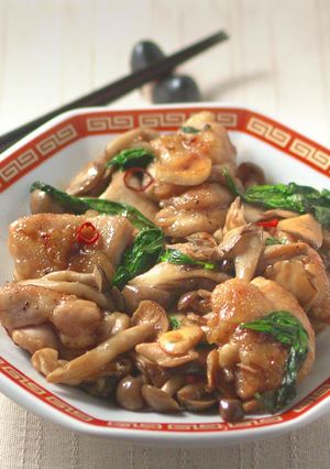 甘辛にんにく醤油！鶏ときのこの台湾風炒め♪-レシピのメイン写真