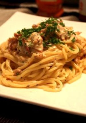 生ハムのトマトクリームパスタ-レシピのメイン写真