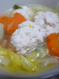 うちの白菜と鶏つくねのスープ煮-レシピのメイン写真