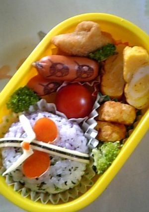 仮面ライダーＷ☆ﾀﾞﾌﾞﾙ☆簡単キャラ弁-レシピのメイン写真