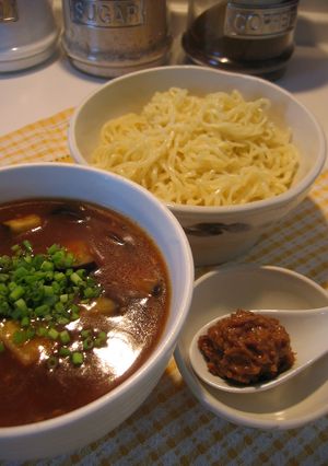 茄子あんかけ　つけ麺～肉味噌添え-レシピのメイン写真