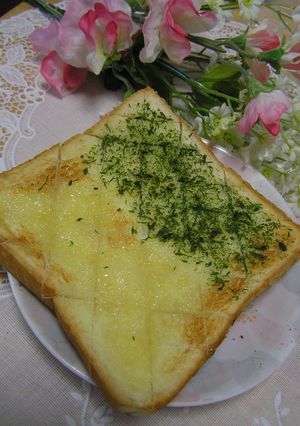 ２in１♪蜂蜜＆青海苔塩バター☆トースト-レシピのメイン写真