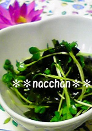 わかめとかいわれのポン酢和え-レシピのメイン写真