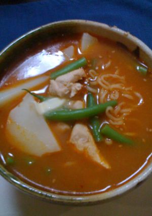 いんげんとささみのミルク味噌ラーメン-レシピのメイン写真