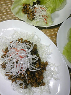 挽肉の味噌炒め レタス包み-レシピのメイン写真