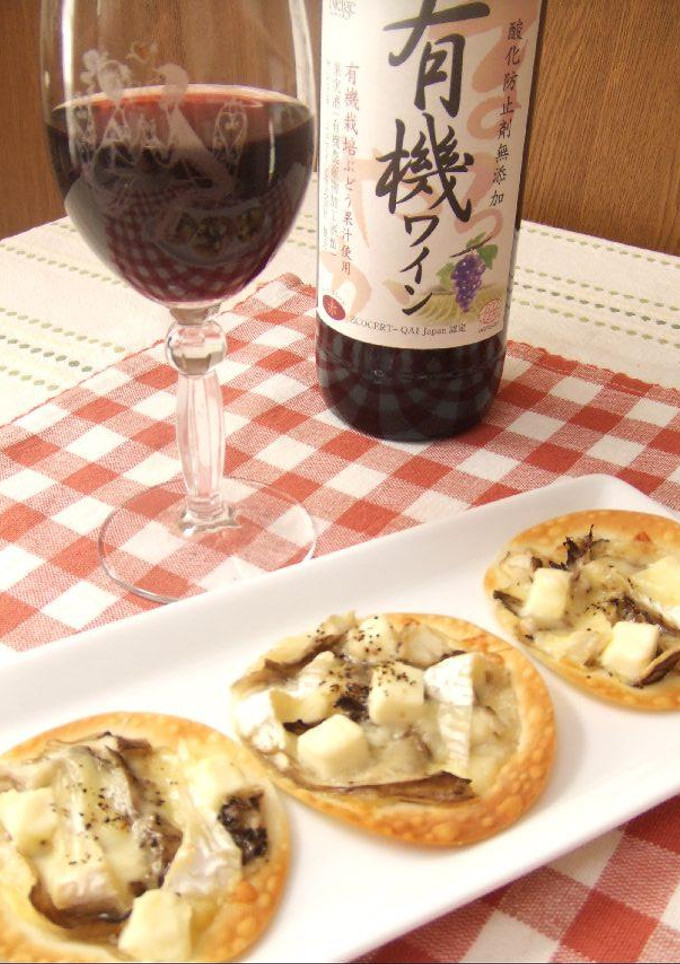 餃子の皮ピザ☆舞茸と４種のチーズ-レシピのメイン写真