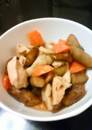 鶏とごぼうの煮物。THE☆おふくろの味-レシピのメイン写真