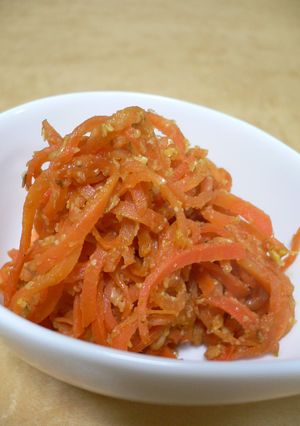 常備菜☆にんじんのピリ辛ごまみそ炒め-レシピのメイン写真