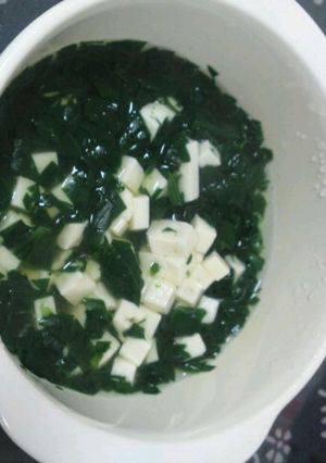 ほうれん草と豆腐のスープ〜離乳食〜-レシピのメイン写真