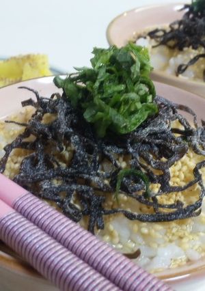 夜食にも♬簡単！お出汁でお茶漬けなのぉ～-レシピのメイン写真