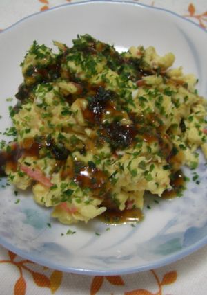 お好み焼き風ふんわり玉子♪-レシピのメイン写真