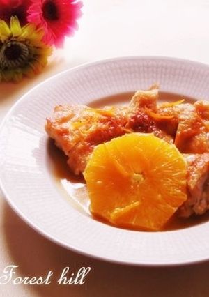 鶏モモ肉のオレンジ煮-レシピのメイン写真