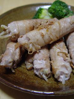 豚肉もやし巻き 生姜焼き味-レシピのメイン写真