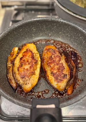 【花あかり】茄子に挽肉挟んだ甘辛いのん-レシピのメイン写真