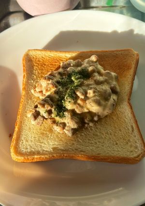 納豆マヨ・トースト-レシピのメイン写真
