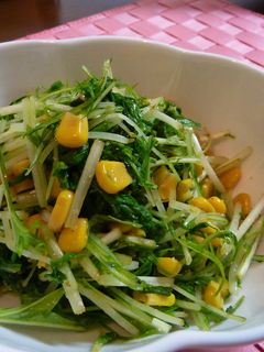 水菜のごま和え★コーン入り-レシピのメイン写真