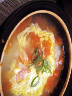 冷え冷えさんに! トマトと卵の中華雑炊-レシピのメイン写真