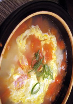 冷え冷えさんに！　トマトと卵の中華雑炊-レシピのメイン写真